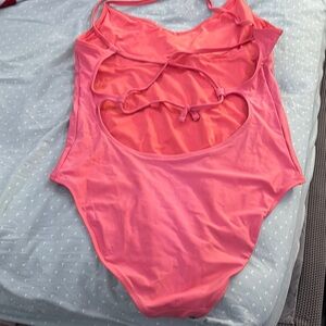 Pink Cutout Swimsuit